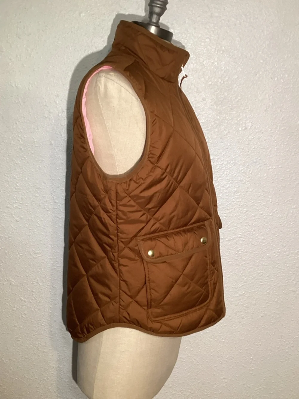 J.crew puffer snap pockets size medium